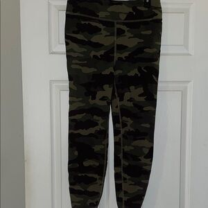 J. Crew Green Camouflage Leggings